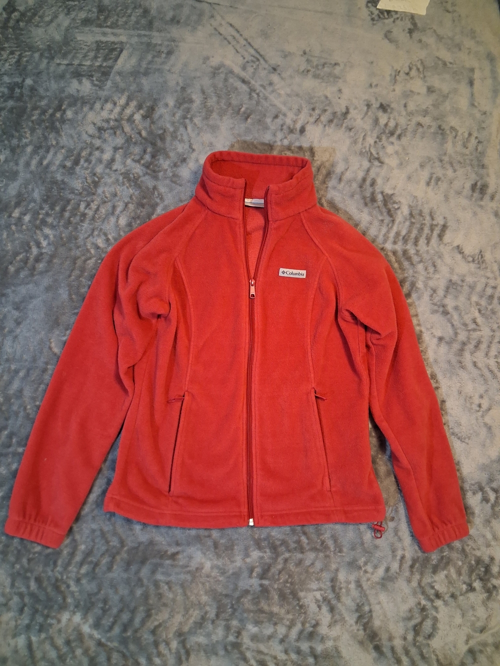 Columbia Jacket Womens Medium Red Fleece